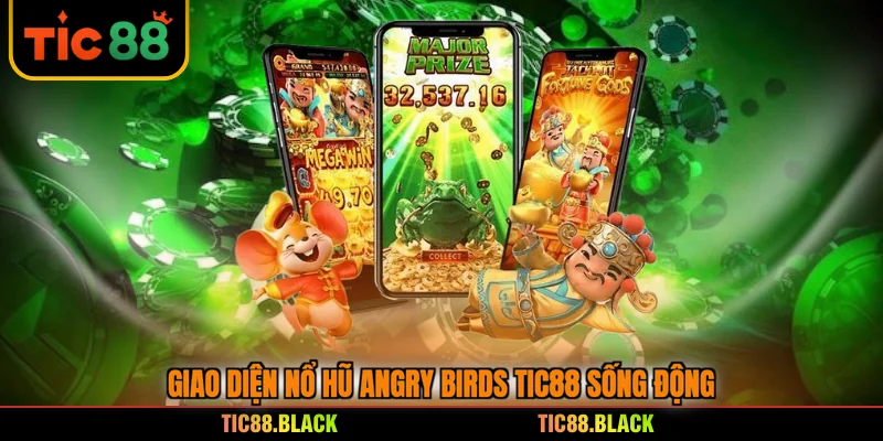 Giao diện nổ hũ Angry Birds TIC88 sống động